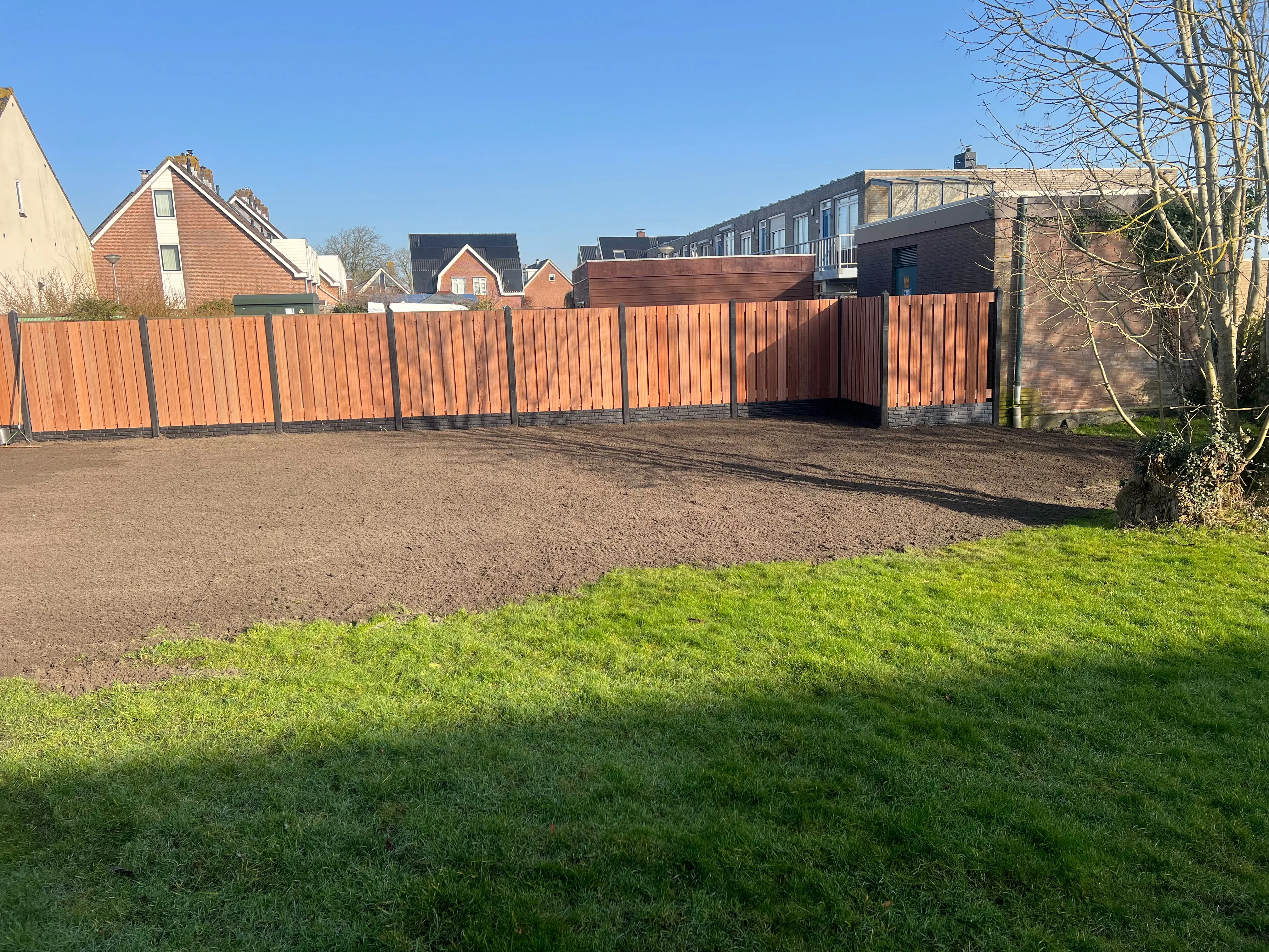 Grond egaliseren na tuinrenovatie